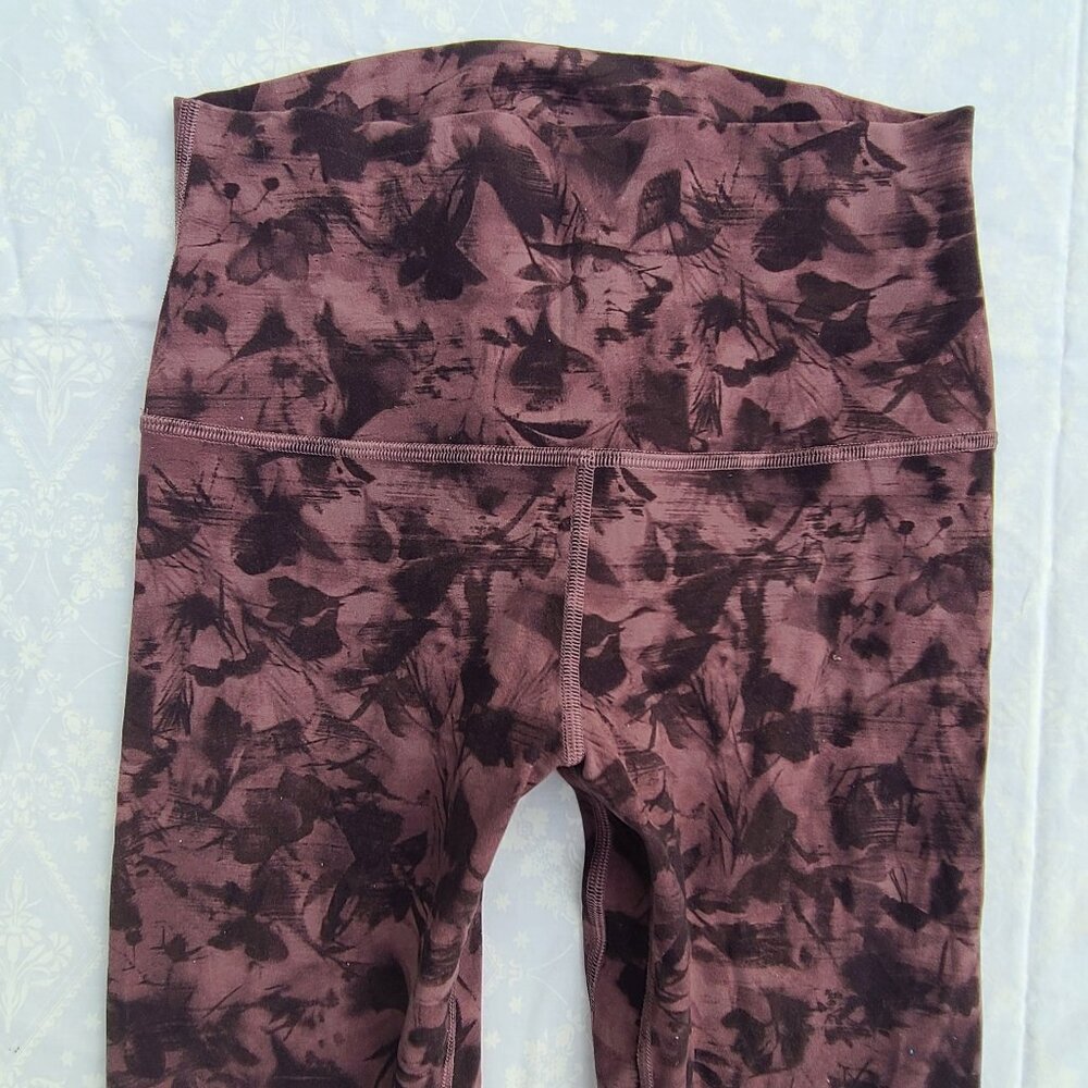 Lululemon Align Pant 28" - Mini Dusk Floral Antique Bark Black - Size 6 - Picture 4 of 16